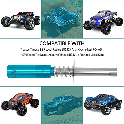 OGRC 1/8 1/10 Igniter & Hot Glow Plug N3 Spark Nitro Engine Parts | RC Igniter and No.3 Spark Hot Glow Plug for Traxxas Kyosho HSP HPI Redcat Nitro Car