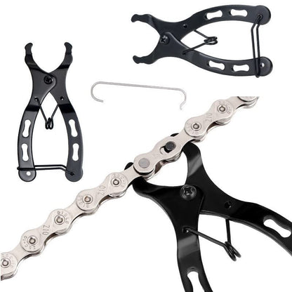 Ximimark 2 pcs Mini Chain Quick Link Tool Bicycle Chains Link Plier Mountain Bike Chain Clamp Magic Buckle Removal Installation Hand Tools