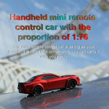 1:76 Turbo Racing Scale RC Sport Car, Table Racing Remote Control Mini Model Car Full Proportional RTR Kit Toys (C75-red) - color: C75-red