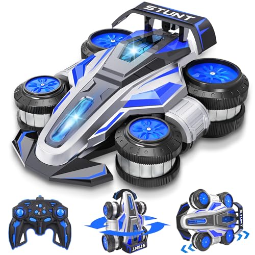 High Speed Remote Control Car Rc Drift 25KM/H, 360° Rotating 2.4 GHz 4WD RC Cars for Boys, Girls Adults, RC Stunt Car with Lights & Music Wheelie Toy Car for Kids 4-8 8-16 Christmas Birthday Gift