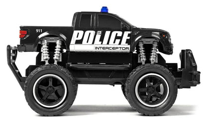 World Tech Toys Ford F-150 SVT Raptor Police Pursuit 1: 24 RTR Electric RC Monster Truck