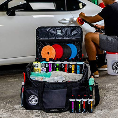 Chemical Guys, Detailing Arsenal Bag & Trunk Organizer, Large, 21 x 12 x 14 | Large range bag carries bottles, tools and towels for wash day, reinforced base, folds for easy storage