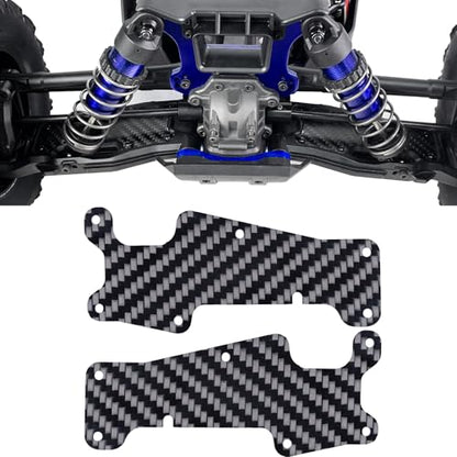 Front & Rear Suspension Arm Covers Carbon Fiber Dust Cover Proof Protection Plate for 1/8 Tra-xxas Sledge 4WD Monster Truck Upgarde Parts