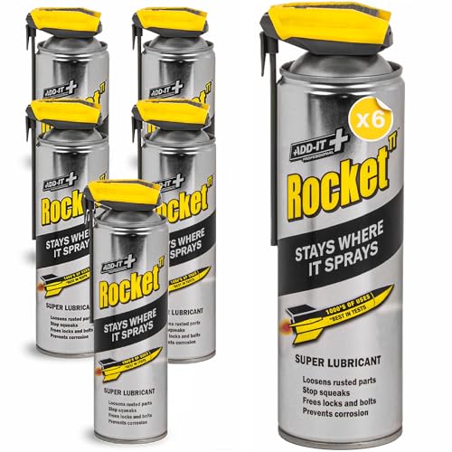 Multi-Purpose Lubricant Spray, 15.2 Fl Oz (Pack of 6) – Penetrating Oil & Anti-Corrosion Spray for Rusted Bolts, Tools, Bikes & Garden Equipment, Water-Resistant Protective Coating - size: 15 fl oz (Pack of 6)