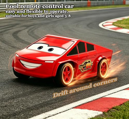 Cyberpickup Toy Remote Control Car RC Movie Cars 3 Race Car for Kids Age 3-12 RC Truck with Lights Effect 2.4GHz, for Boys Girls - color: 1/28 Red Truck