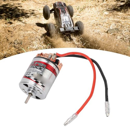 Bewinner 540 RC Brushed Motor High Torsion Replacement for 1/10 RC Car Stainless Steel and Copper 1 Unit (22T) - size: 22T