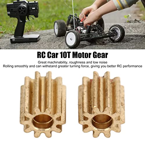 RC Car Brushed Motor Gear, Durable High Precision Replacement, 1/24 Scale RC Crawler Gear Set, 5PCS for RC Enthusiasts Beginners Off Road Crawling