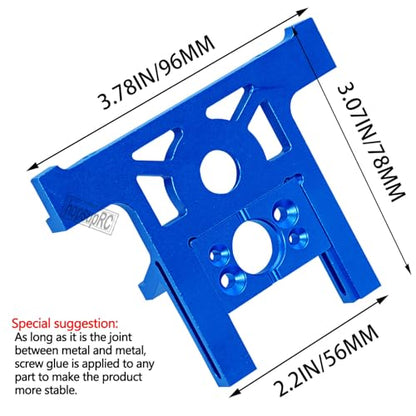Aluminum Bearing Motor Mount Upgrades Part for 1/10 Slash 4x4 4WD Lcg,Navy Blue - color: Navy Blue(for 1/10)