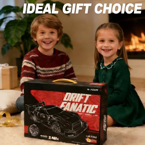 RC Drift Car, 1:16 Scale Drifting RC Cars 2.4GHz 4WD 40km/h | RC Race Car, High-Speed Remote Control Drift Car Vehicle, Racing Sport Toy Gift for Boys Girls Kids(Purple) - color: Purple