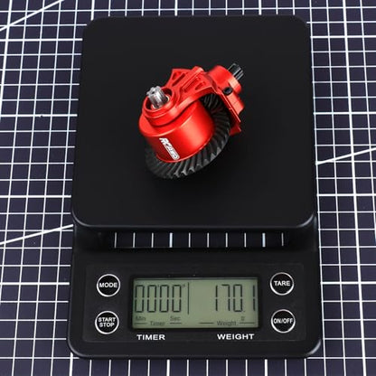 RCAWD 30K Oil, 20% Faster, 40CrMo Gear, Front Rear Diff Set 34T 13T, Enlarged Spiral Teeth for Big Rock, Granite, Senton, Vorteks, Typhon, Infraction, Vendetta 3S & Kraton Outcast Mojave 4S