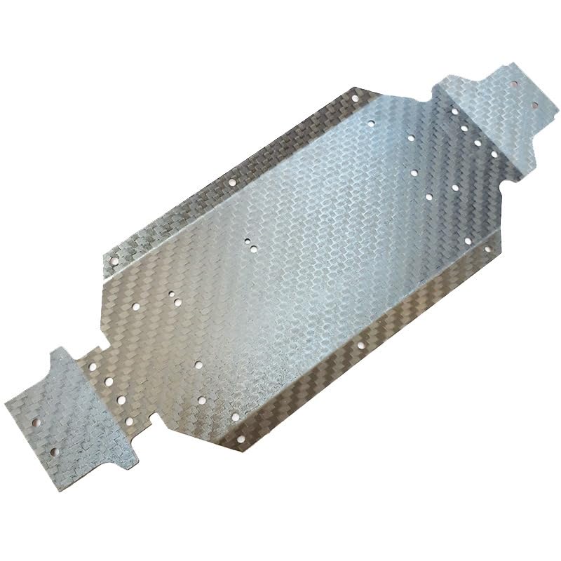 Carbon Fiber Chassis Skid Plate DIY Replacement for 144001 RC Crawler Car Parts Remote Control Vehicle Accs, and Spare Parts (Carbon Fibre)