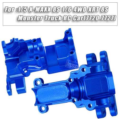 Gearbox Upgrades Parts Front Rear Wave Box Gearbox Upper Shell Cover for 1/5 X-MAXX 8S,1/6 4WD XRT 8S Monster Truck RC Car,Navy Blue - color: Navy Blue(for1/5 X-maxx )