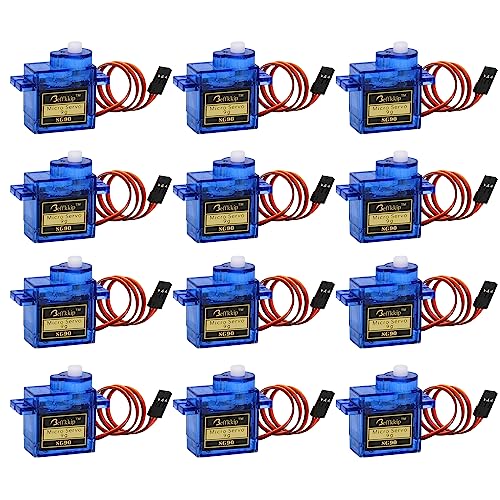 RC Servo 12Pcs SG90 9g Micro Servos for RC Robot Helicopter Airplane Controls Car Boat Mini Servo - style: 12 PCS