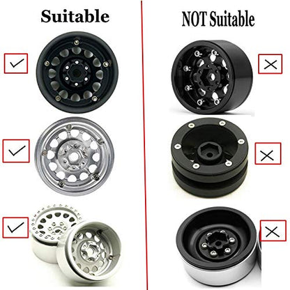 Brass RC Wheel Weight Block Counterweight for 1/10th RC Crawler Car | 1.9" 2.2" Beadlock Wheels Upgrade Parts