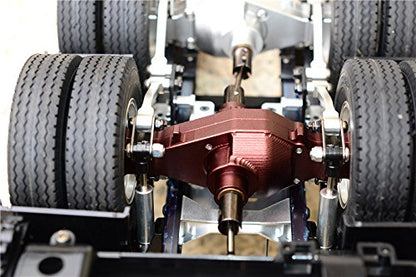GPM for Tamiya 1/14 Truck Upgrade Parts Aluminum Center Gear Box - 1 Set Black