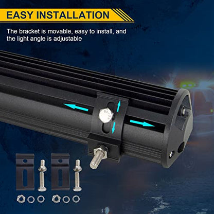 Willpower 23 Inch 324W Led Light Bar Spot Flood Combo Beam 12V 24V Fog Work Lamps Driving Offroad Lights for 4x4 Truck Tractor Boat Car ATV UTV SUV - size: 23'' - 324W - Combo
