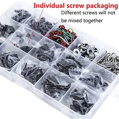 610PCS Universal RC car Parts Screw Tool Kit Screws Assortment Set, Hardware Fasteners for Traxxas Axial Redcat Arrma HPI SCX10 Losi 1/8 1/10 1/12 1/16 Scale RC Cars Trucks Crawler, RC Screw Kit