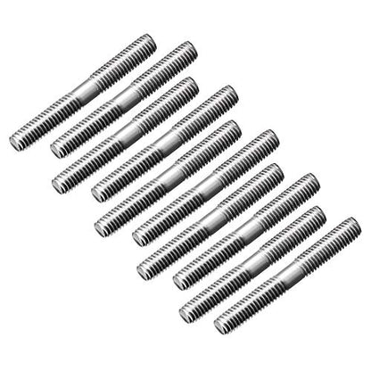 uxcell M3x25mm Pushrod Connector Stainless Steel Rod Linkage,for RC Boat,Car,Airplane,Helicopter,10pcs - size: M3x25mm