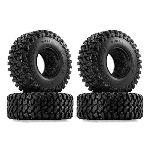 INJORA 1.3" MAVERIX R/T Tires 70 * 26mm for T1/18 1/24 RC Crawlers (T1325)
