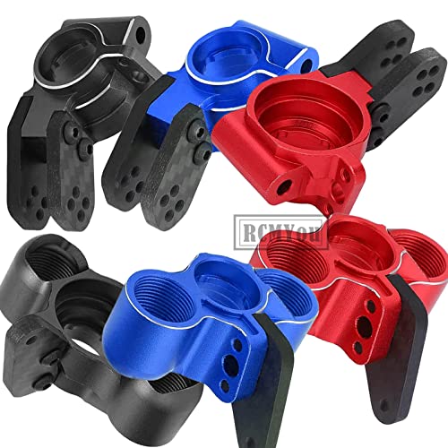 Aluminum Front Knuckles Steering Blocks &Rear Hub Stub Axle Carriers Upgrades Part for 1/8 Typhon/Talion 6S BLX,1/7 Felony/Mojave/Infraction 6S BLX,Black - color: Black