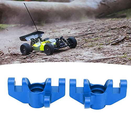 RC Steering Cup, 2pcs Aluminum Alloy Steering Cup Knuckle Upgrade Accessories for LOSI Hammer Rey U4 Rock Racer 1/10 RC Car (Dark Blue - color: Dark Blue