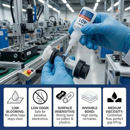 401 Super Glue Dries Instantly Instant Adhesive Bond Clear All-Purpose Universal for Plastic Wood Metal Rubber Leather 20g 4 Pack - size: 401, style: 4 Pack