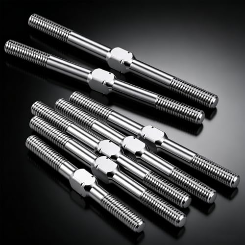 RCLIONS 1set/7pcs Titanium Alloy Turnbuckles Tie Rod Link Set for 1/10 LOSI 22S Sprint RC Car Upgrade Parts