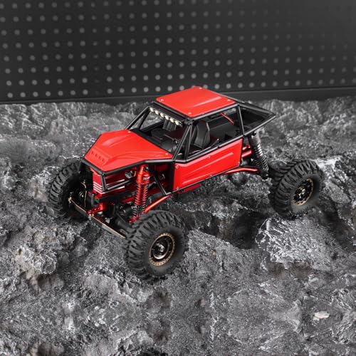 GLOBACT RC Body Shell Nylon Chassis Kit for 1/18 TRX4M (Red) - color: Red
