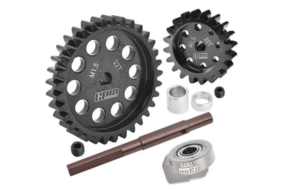 40Cr Carbon Steel M1.5 Spur Gear 33T + Motor Gear 20T for 1:5 Traxxas X Maxx 6S / X Maxx 8S / XRT 8S Monster Truck Upgrades