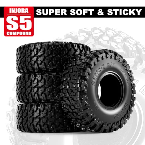 INJORA 1.9" 120 * 42mm MAVERIX R/T Tires for 1/10 RC Crawlers (T1925)