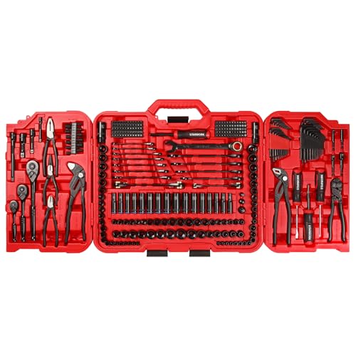 STARWORK TRUE MECHANIC™ 312-Piece Mechanics Tool Set and Socket Set, Professional【Pliers Wrench】 SAE/Metric - size: 312 PW