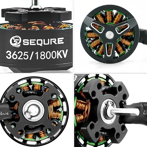 3625 Brushless Motor 1800KV Outrunner Motor 2-4S Outer Rotor Brushless Motor with 3.5mm Male Banana Connector for 1/10 RC Crawler Car