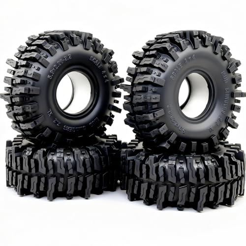 5.9'' tall Mud Slingers XL T10 RC 2.2 Crawler Tires 4-Pack | super soft sticky mud terrain tyre, upgrade parts For 1/10 rock crawlers Trucks RC vehicles, HS701806 - style: T10 ( Super Soft )