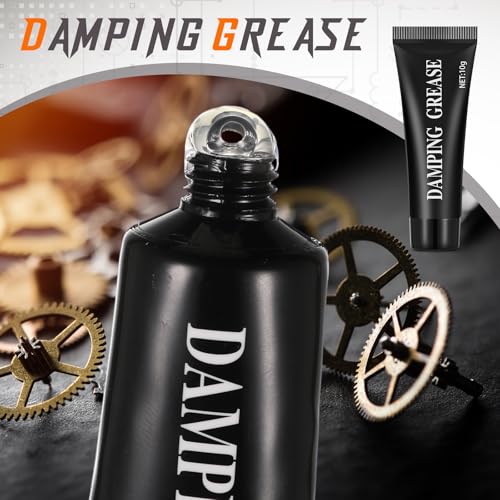 Threlaco 2 Pack 10g Synthetic Damping Grease for Washing Machine Damper | Suspension Rods O Rings Bearings Seals, Reduces Noise Vibration, Synthetic Lubricant, Rubber Parts and Mechanisms