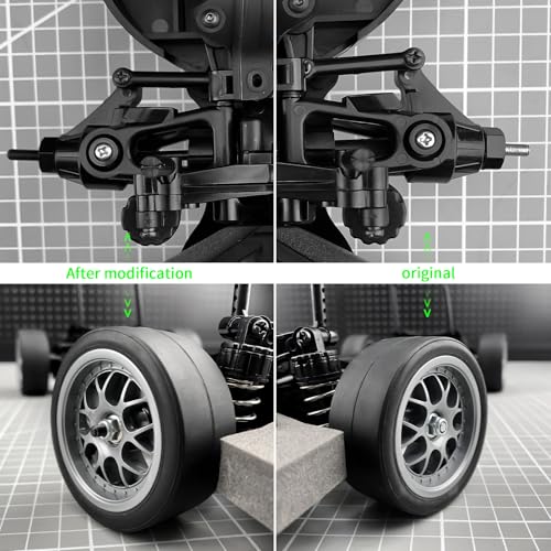 2pcs Steel Universal RC Car Front Rear CVD Drive Shaft Dogbone Joint Compatible with Tamiya TT01 TT01E 1/10 RC Drift Car Upgrade Parts