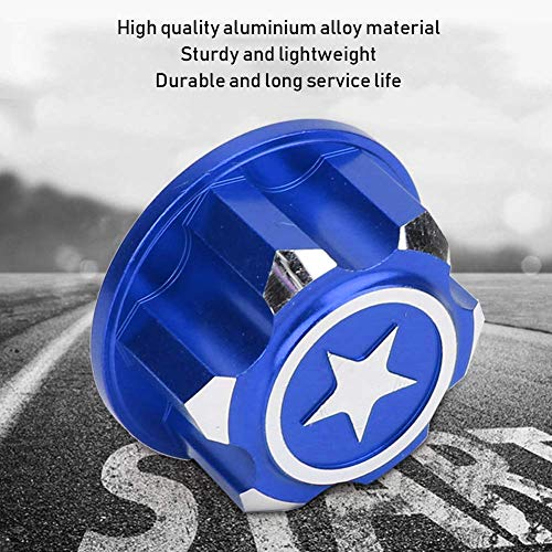 Vbest life Aluminium Alloy Hex Wheel Mount Nuts, 4pcs Metal 17mm Hex Wheel Nut RC Spare Part Replacement for RC Car - color: Mazarine
