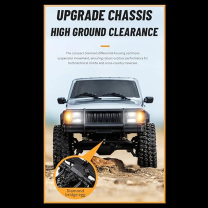 AMK Upgraded TRX4M Nylon Chassis Frame, 1/18 RC Crawler Assembled Chassis for 1/18 AX-8560 Rc Crawler TRX4-M Bronco Defender