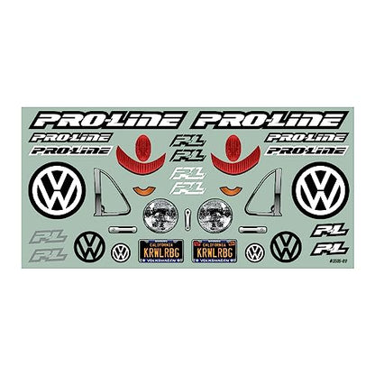 Pro-Line Racing 1/10 Volkswagen Beetle Clr Bdy 12.3 Whlbse Crwlrs PRO359500 Car/Truck Bodies Wings & Decals