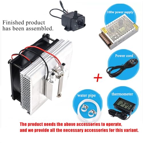 Semiconductor Refrigeration Cooler Full Kit DIY Peltier 12V TEC1-12706 Heatsink Thermoelectric Cooler Peltier Water Cooling System for Fish Tank Refrigeration +12V 100W Switch Power Supply Driver
