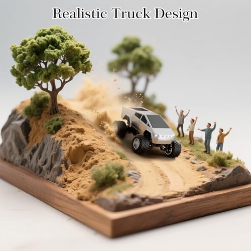 MINI RC Car,APP Controlled 1:64 Scale Alloy Off Road MINI RC Truck | Remote Control Car Speed/Steering Adjustable | 2.4Ghz Monster Truck Toys | Birthdays Gift for Boys Girls & Adults