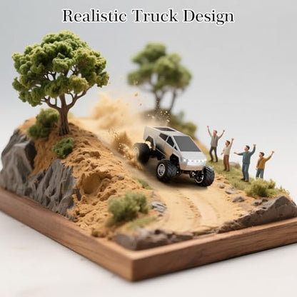 MINI RC Car,APP Controlled 1:64 Scale Alloy Off Road MINI RC Truck | Remote Control Car Speed/Steering Adjustable | 2.4Ghz Monster Truck Toys | Birthdays Gift for Boys Girls & Adults
