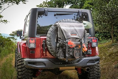 ALL-TOP Spare Tire Trash Bag, Heavy Duty Truck Tailgate Trash Bag, Cargo Storage Bag for Jeep, Truck, SUV or Car, Fit up to 40'' Tire (Rhino Grey) - color: GREY