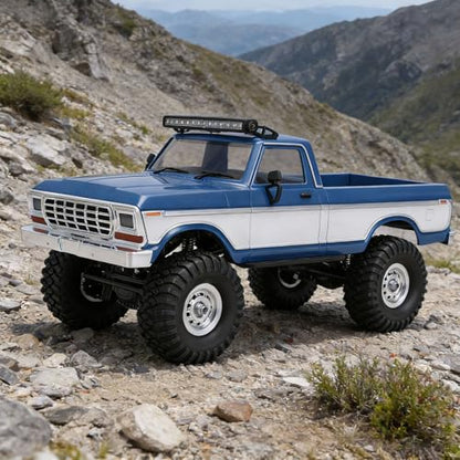 1/16 RC Truck, 2.4G Remote Control Off Road Crawler Toy with System and Shock Absorption, for Boys Kids Adults Birthday (Blue) - color: Blue