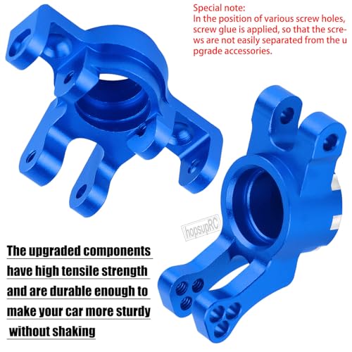 RC Upgrades Parts for 1/16 Mojave Grom 223S DSC 4X4 RTR,1/16 Mojave Grom 4X4 RTR,Front Steering Block Knuckles&Rear Hubs&C-Hubs Caster Blocks Hops Up,Replace ARA330841,Navy Blue - color: Navy Blue(upgrades Part)