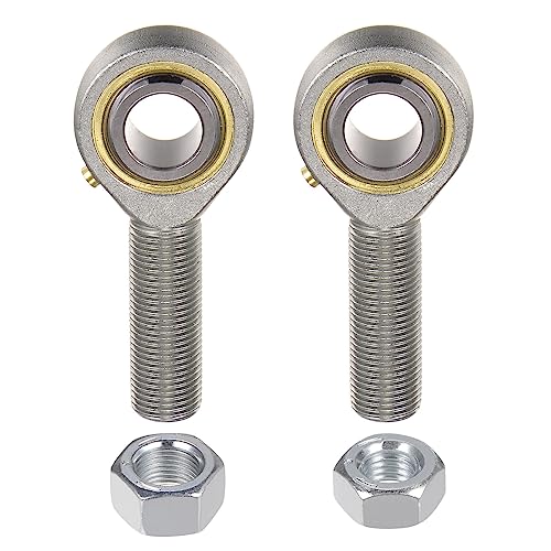 uxcell POSB10 5/8 Inch Male Rod End Bearing Set - 2pcs of 5/8-18 Left and Right Hand Thread Rod Ends with Jam Nut - size: 5/8