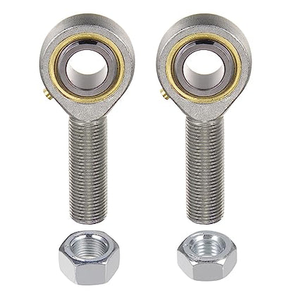 uxcell POSB10 5/8 Inch Male Rod End Bearing Set - 2pcs of 5/8-18 Left and Right Hand Thread Rod Ends with Jam Nut - size: 5/8