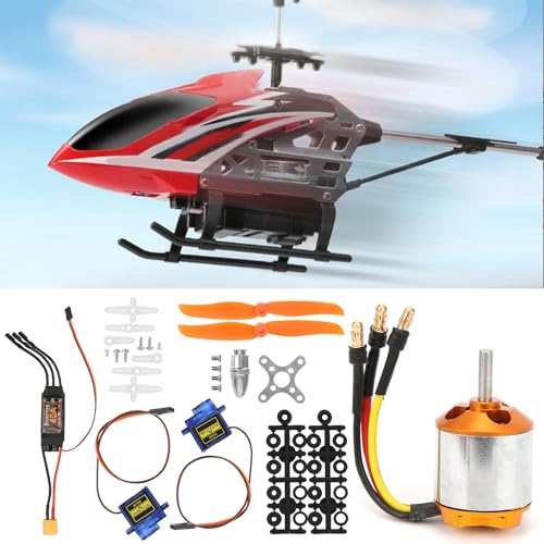 RC Plane Motor Kit for RC Plane Helicopter, 1060 Propeller RC Brushless Motor 2217 KV1100 Motors 40A XT60 ESC Plane Kit for Remote Control Helicopte