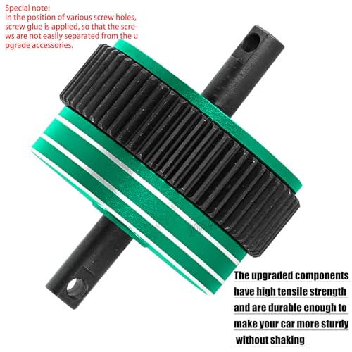 RC Upgrades Part for 1/10 Slash 2WD Rustler Stampede Bandit VXL XL-5,Aluminum Gearbox Transmission Gear Differential Transmission Gear,Green - color: Green(Upgrades Part)
