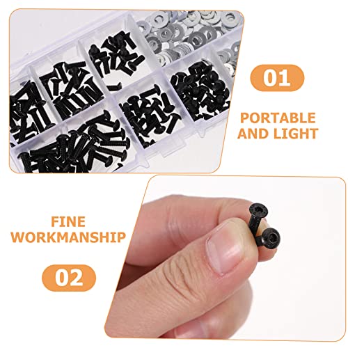 DOITOOL 1set Remote Screws Assortment Tiny Screws with Gaskets for Easy Installation for Crawler Car Repairing and Maintenance
