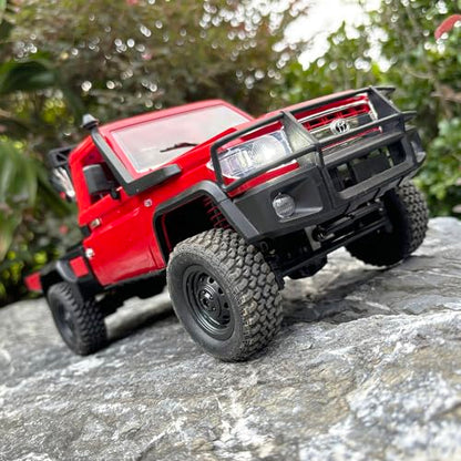 HLSFWDRIVE MN82T RC Crawler 1/12 RC Truck with Crane Hook All Terrain | Remote Control Rock Crawler 4x4 Hobby Car for Adult 280 Motor 2 Speed Proportional Control Upgraded ESC Receiver
